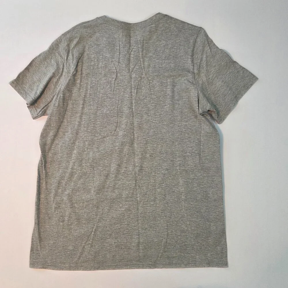 Adidas Classic Short Sleeve Heather Grey w/Black Logo Tee – Mens Large, Like New